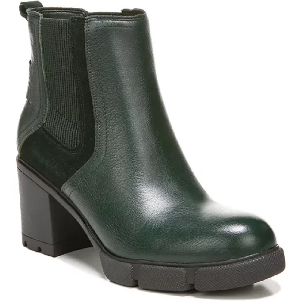 Leather combat boots